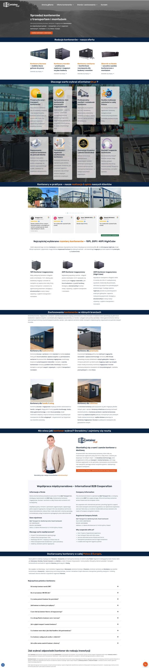 Strona eContainer24