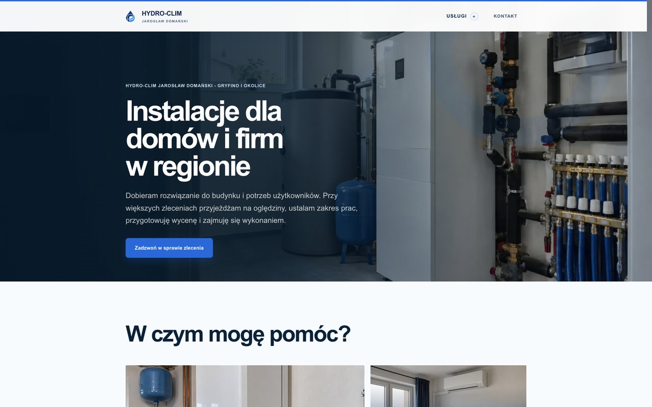 Podgląd strony Hydro-Clim